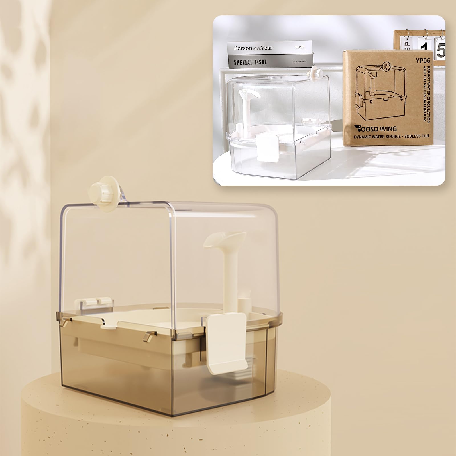 YOOSO WING four-layer filtration keeps bathwater cleaner longer.