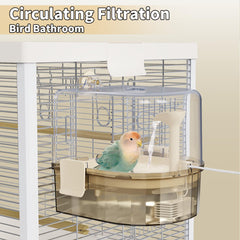 YOOSO WING transparent tank highlights water level for easy refills.