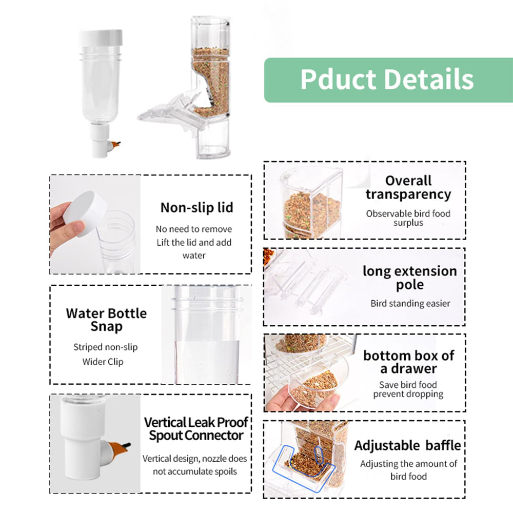 YOOSO WING Gravity Feeding Design minimizes daily refills and reduces mess
