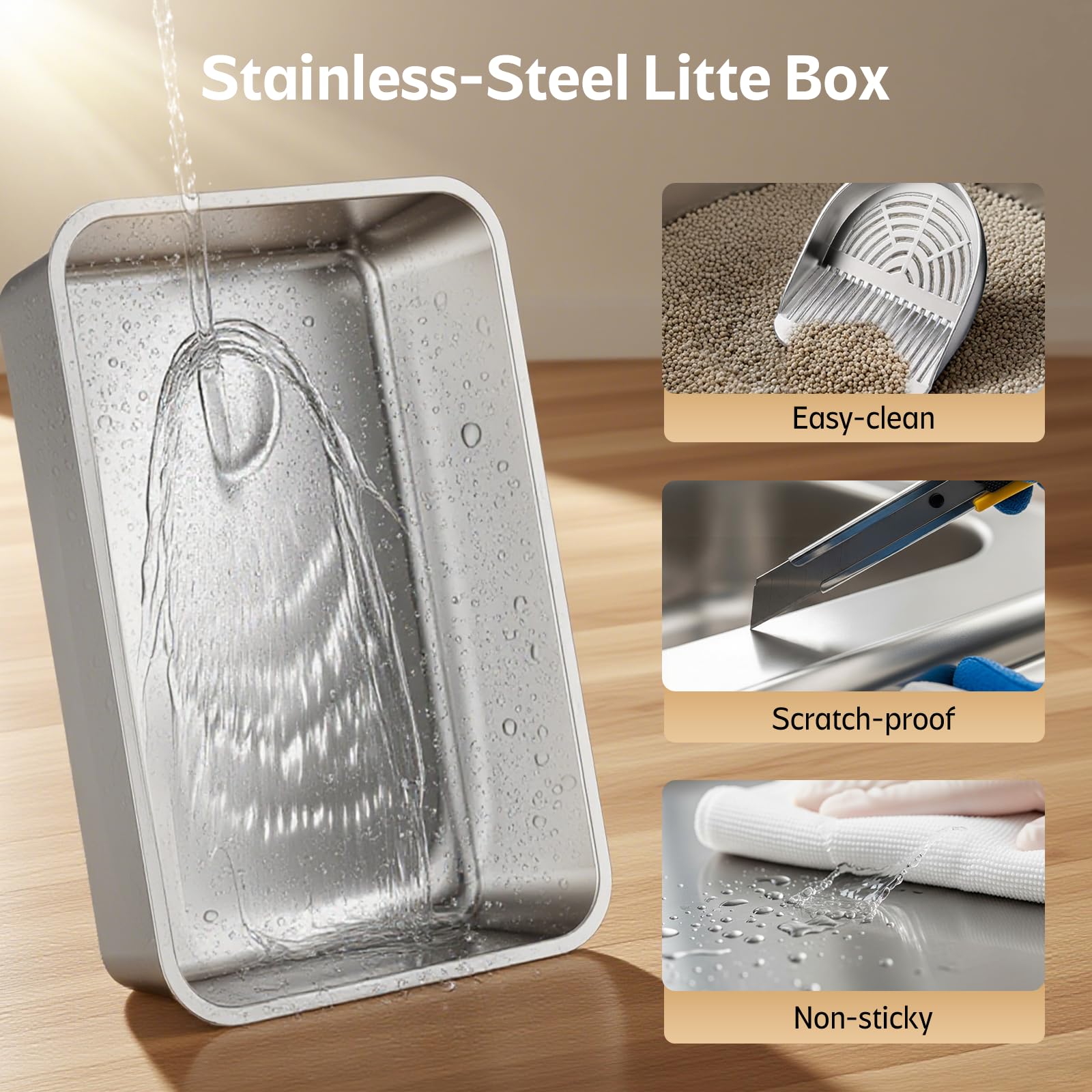 Yooson dishwasher-safe trays simplify maintenance for busy pet owners.