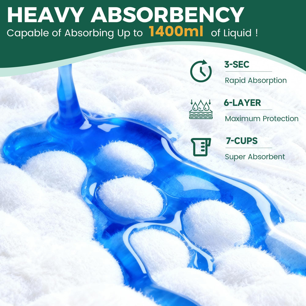 YOPETKI quick-dry leak-proof pads lock in moisture, protecting floors and reducing mess.