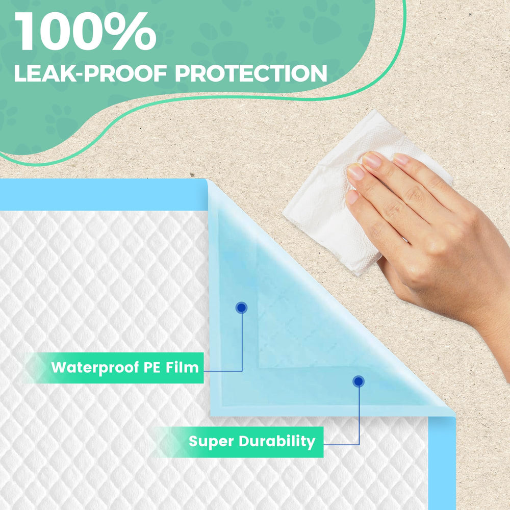 YOPETKI XL dog pee pad leak-proof bottom protects floors reliably.
