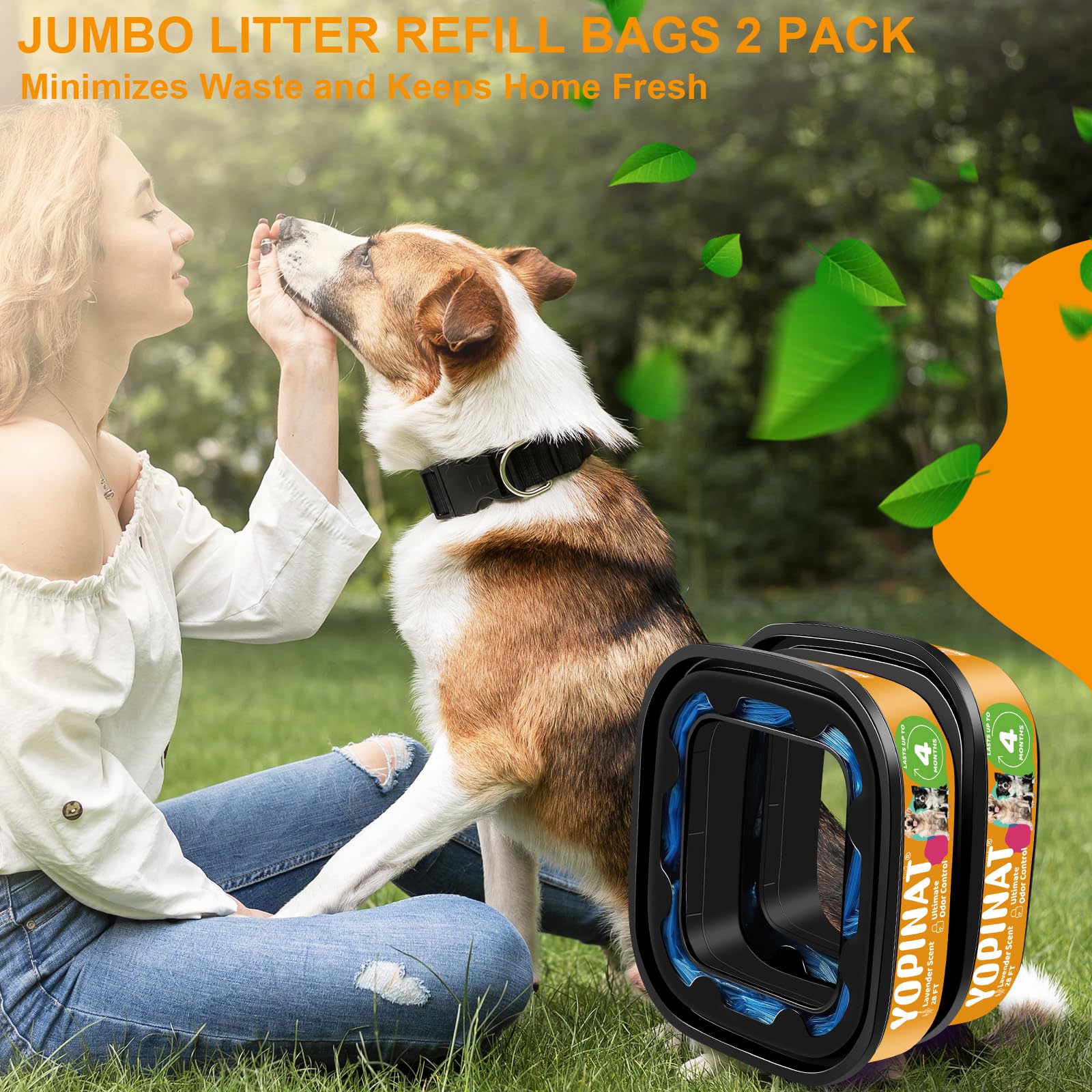 Yopinat jumbo square refill bags ready to use for ongoing waste management