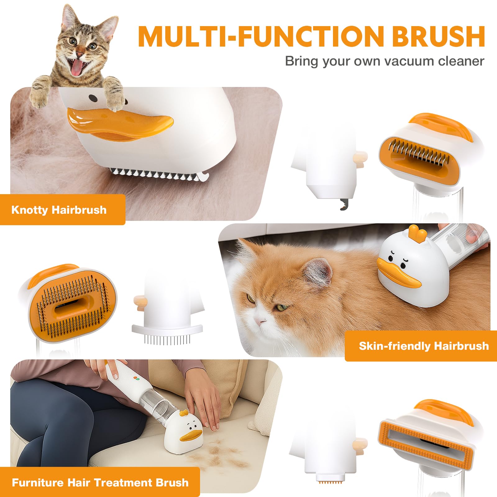 YoPoll vacuum kit low-noise operation for calmer grooming