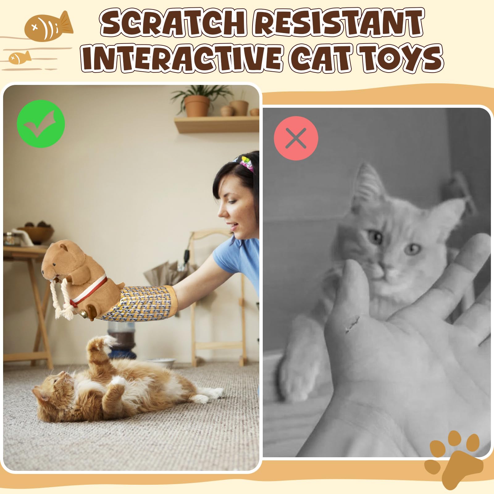 YoPoll Cat Wrestling Glove bell-teaser emphasizing audible cue and excitement during play