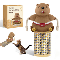 YoPoll Cat Wrestling Glove front view showing padded protection for safe interactive play