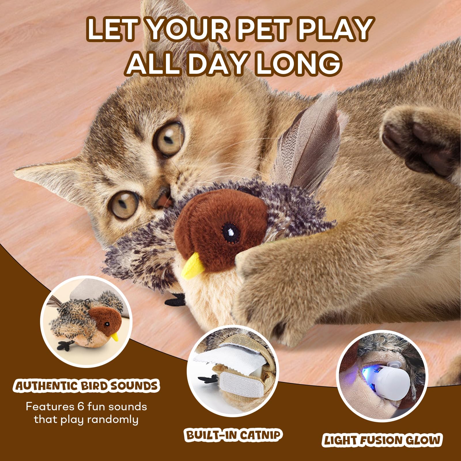 YoPoll indoor-safe playful companion keeps kittens and cats active indoors