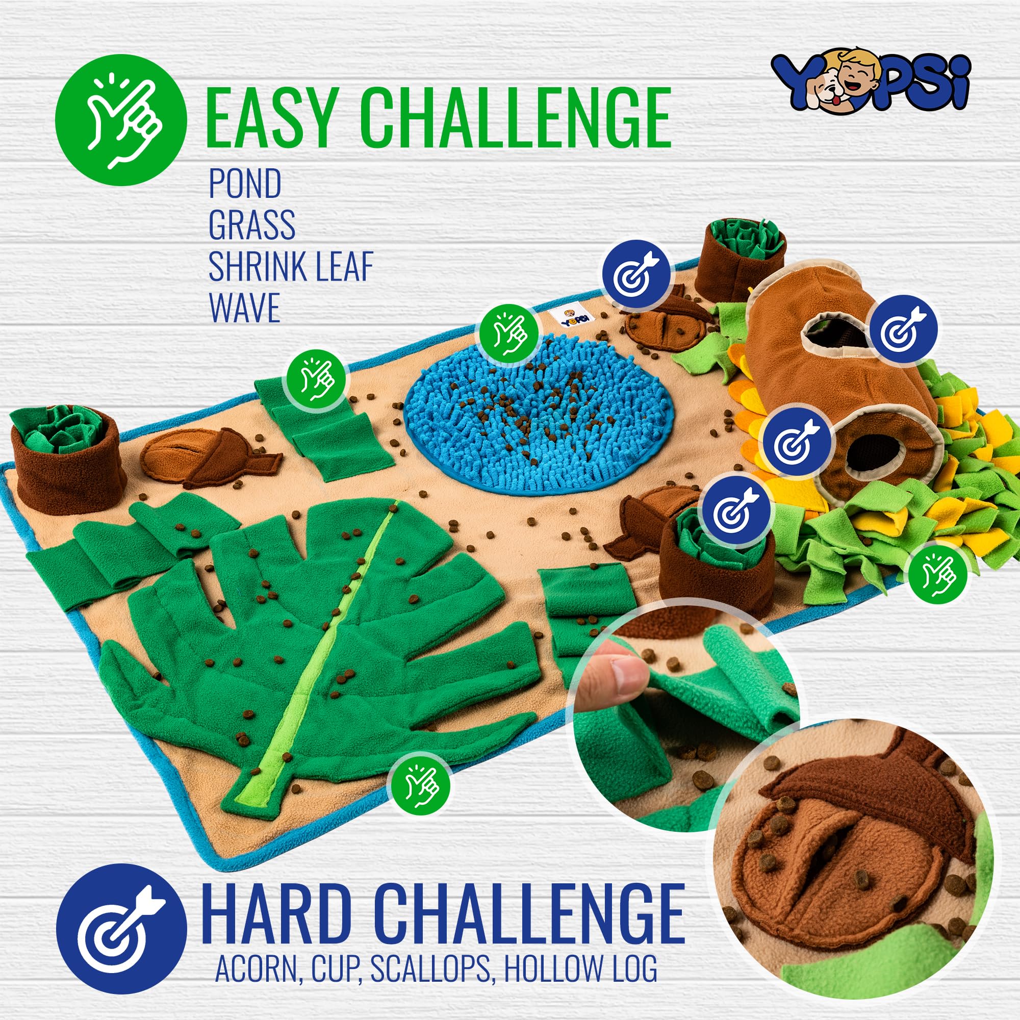 YOPSI Snuffle Mat large breed durable material endures daily use and chewing