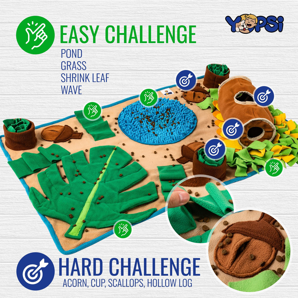 YOPSI Snuffle Mat large breed durable material endures daily use and chewing