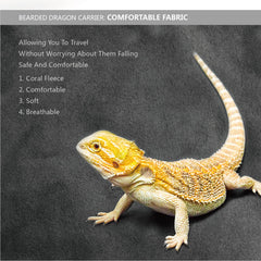 Yosadol Batwing Leash Design Grey, stylishly safe for lizard walks.