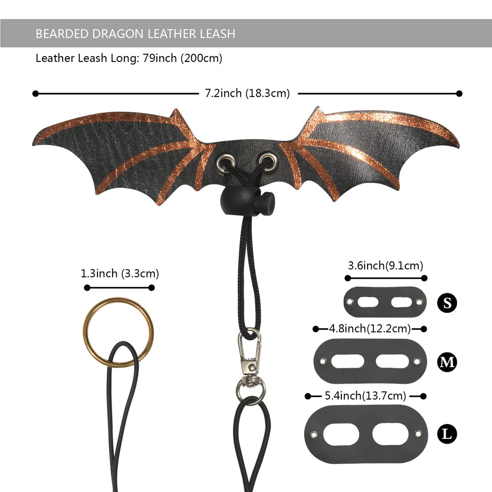 Yosadol dragón-barbudo arnes-ajustable-usos-multiplos, compatible con varias mascotas.