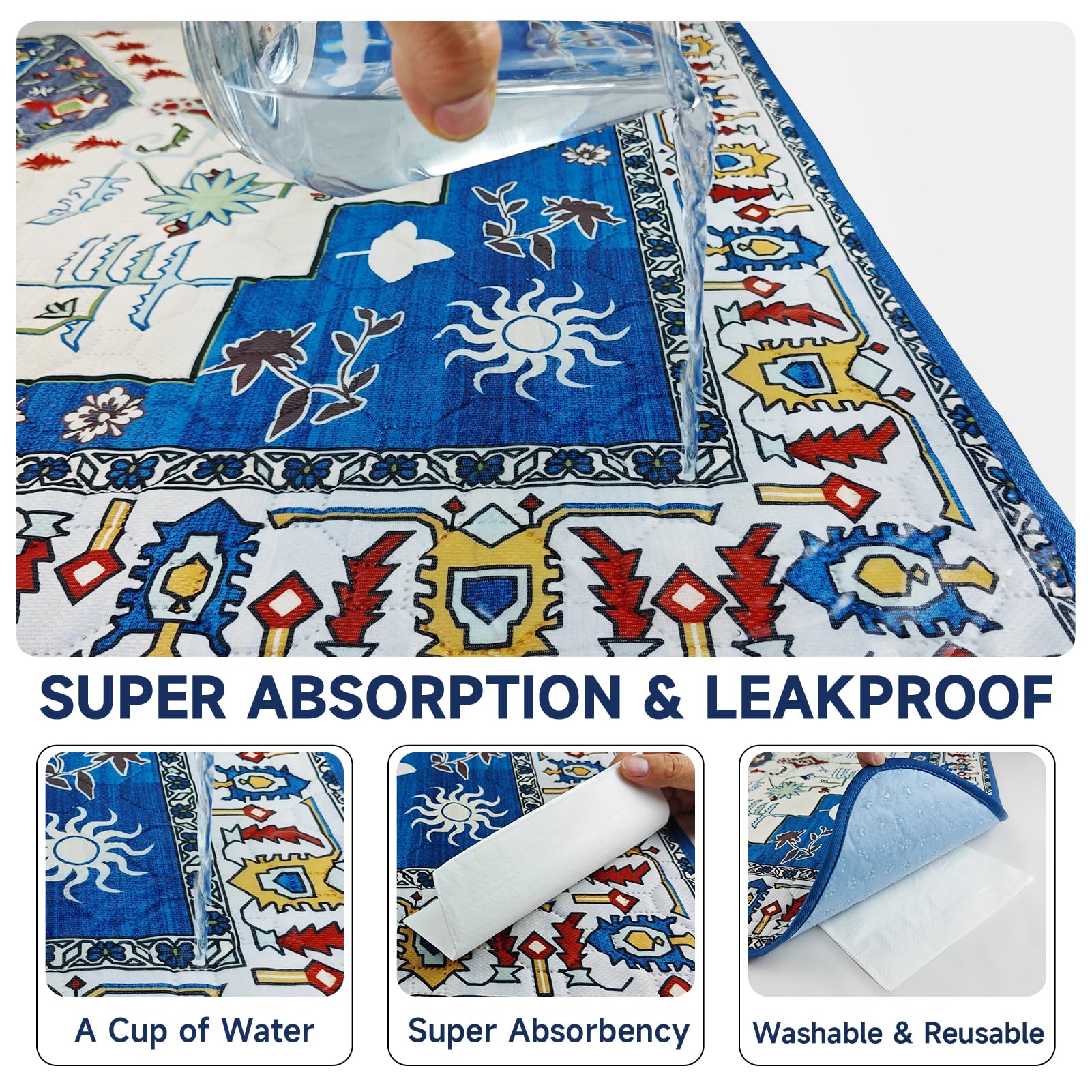 YOSEPATI pad with non-slip bottom stays put on any surface