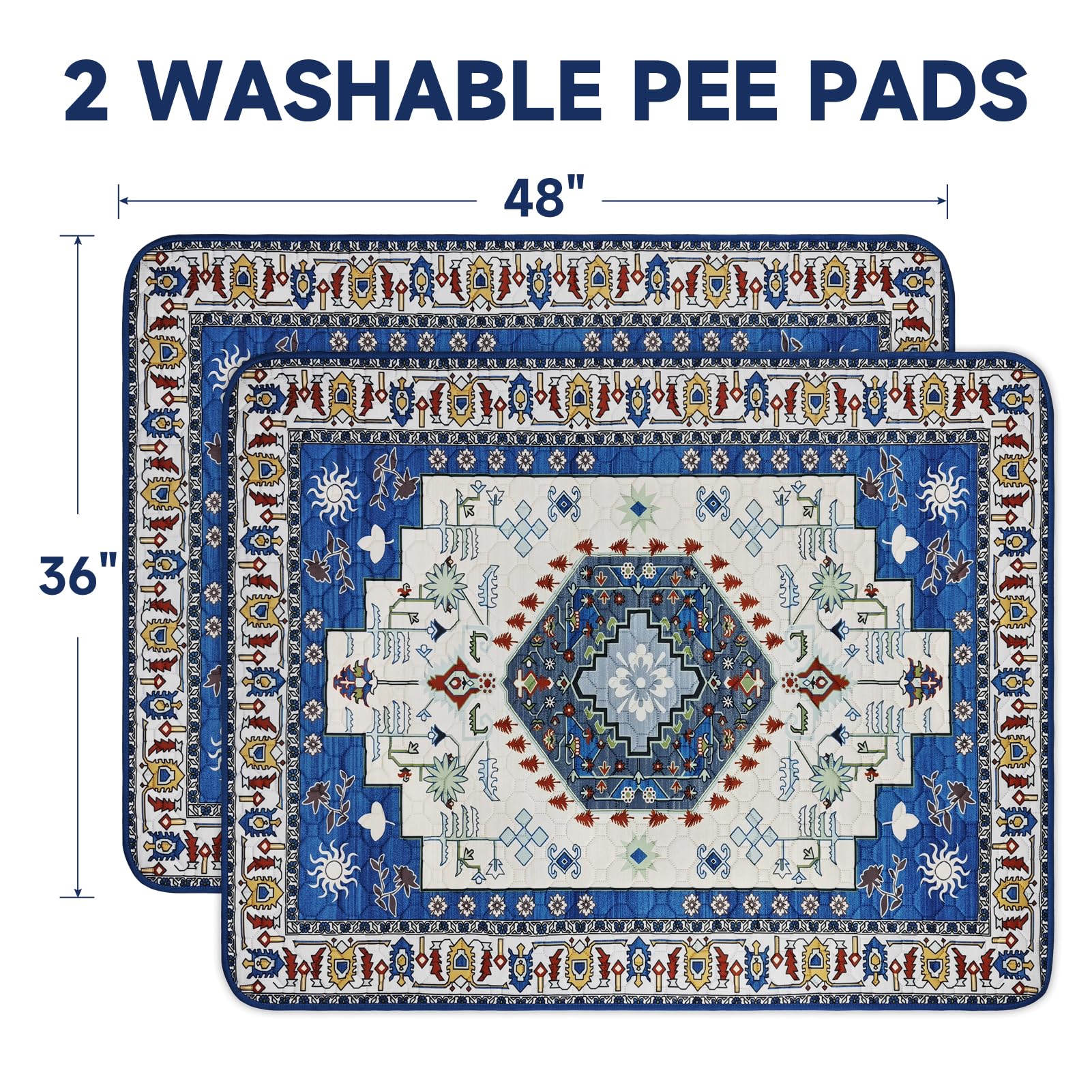 YOSEPATI puppy pad 36x48 quick-dry surface for crate and floor training
