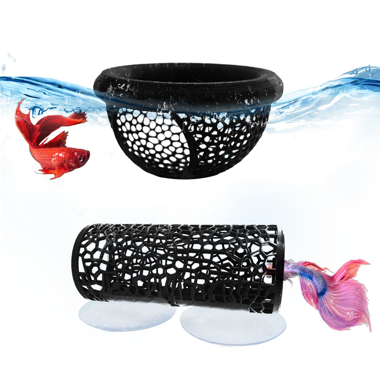 YOSMAKIY little fish hammock in tank offers a cozy resting spot for small pets