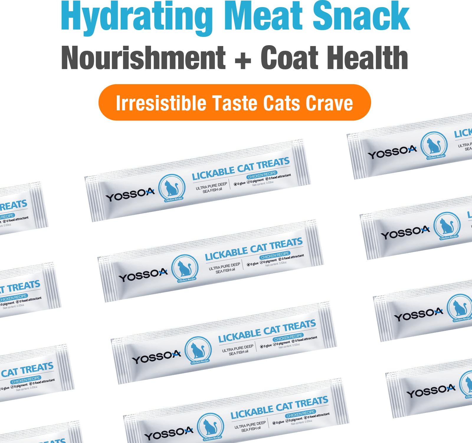 YOSSOA cat-tube-treat-purée image highlighting creamy texture and aroma.