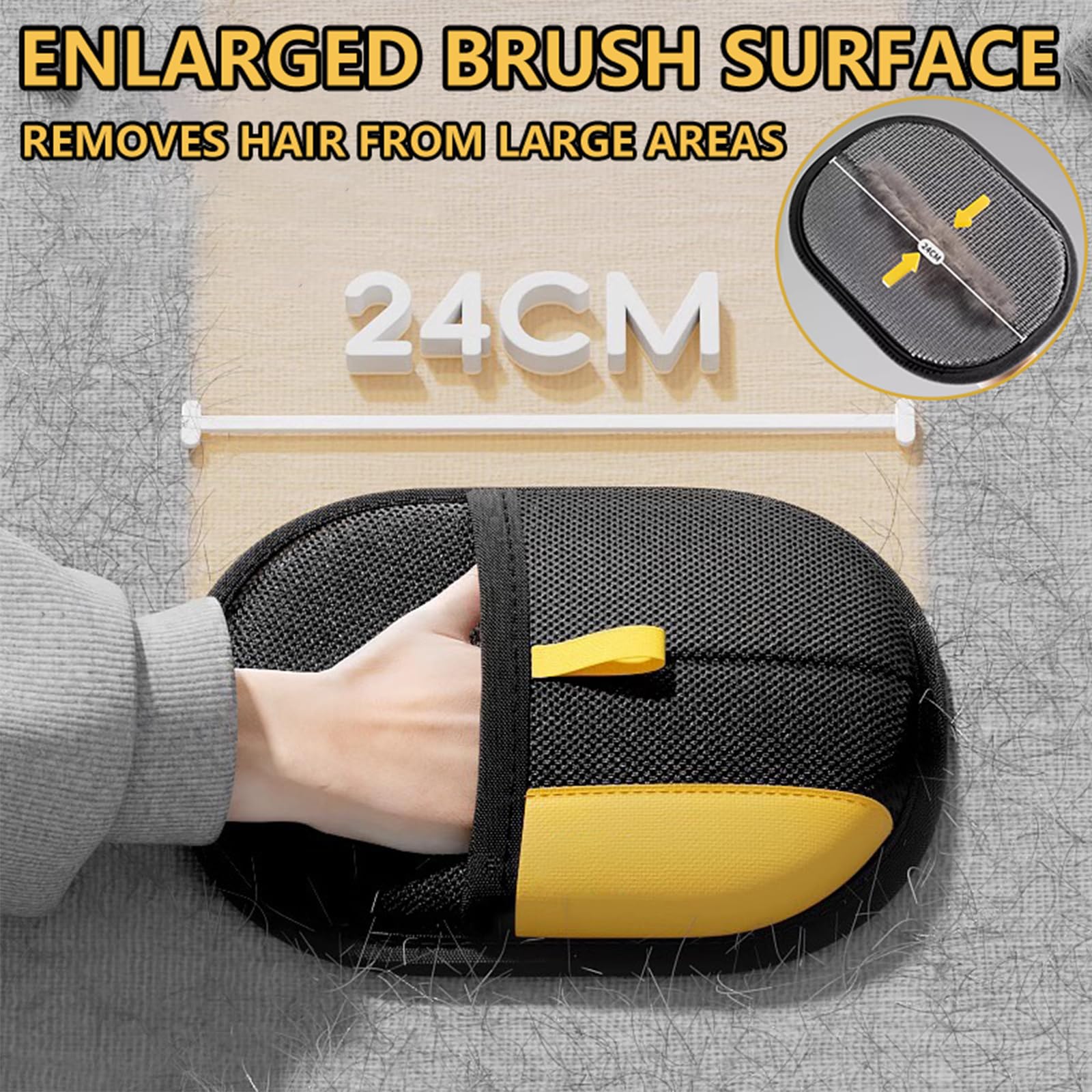 Yostyle glove hand-fit design for comfortable grooming