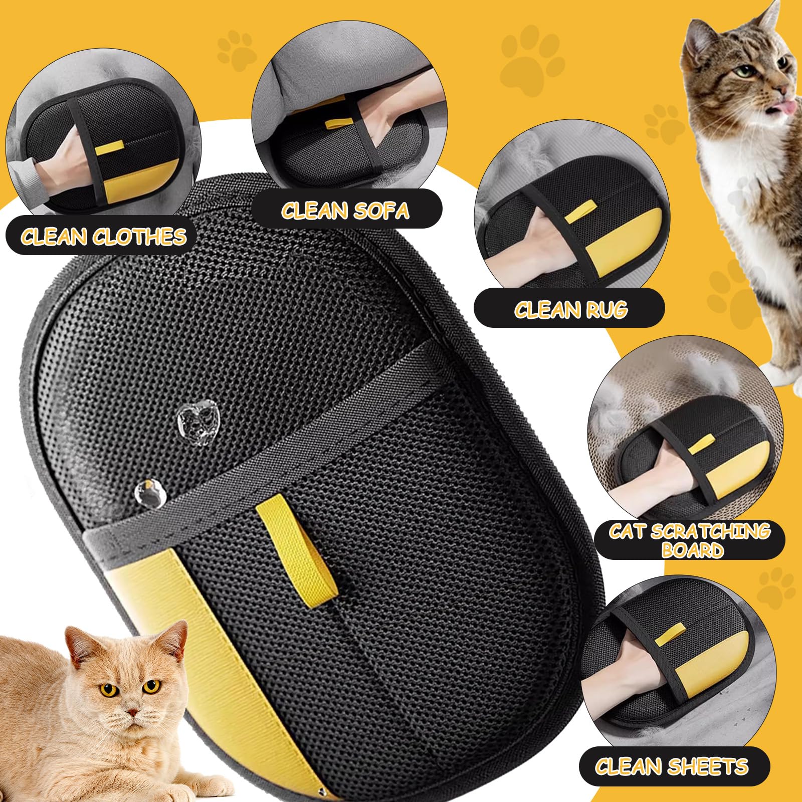 Yostyle glove on couch showing clean surface after use