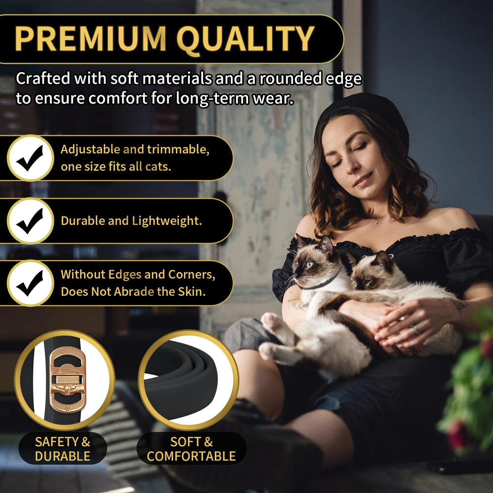 YOTANGO adjustable cat collar 19 inches shows easy length customization