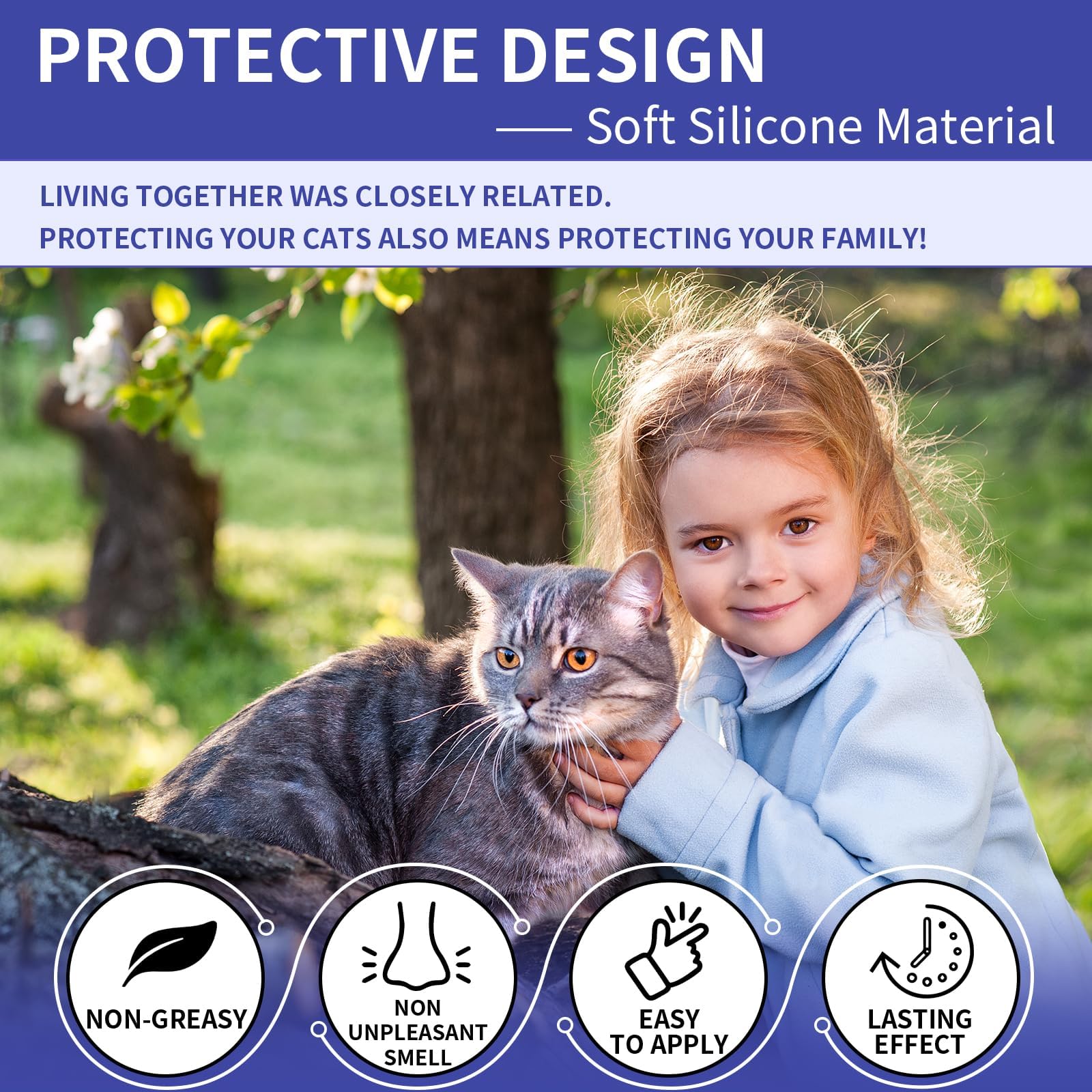 YOTANGO breakaway safety design helps cats escape if snagged.