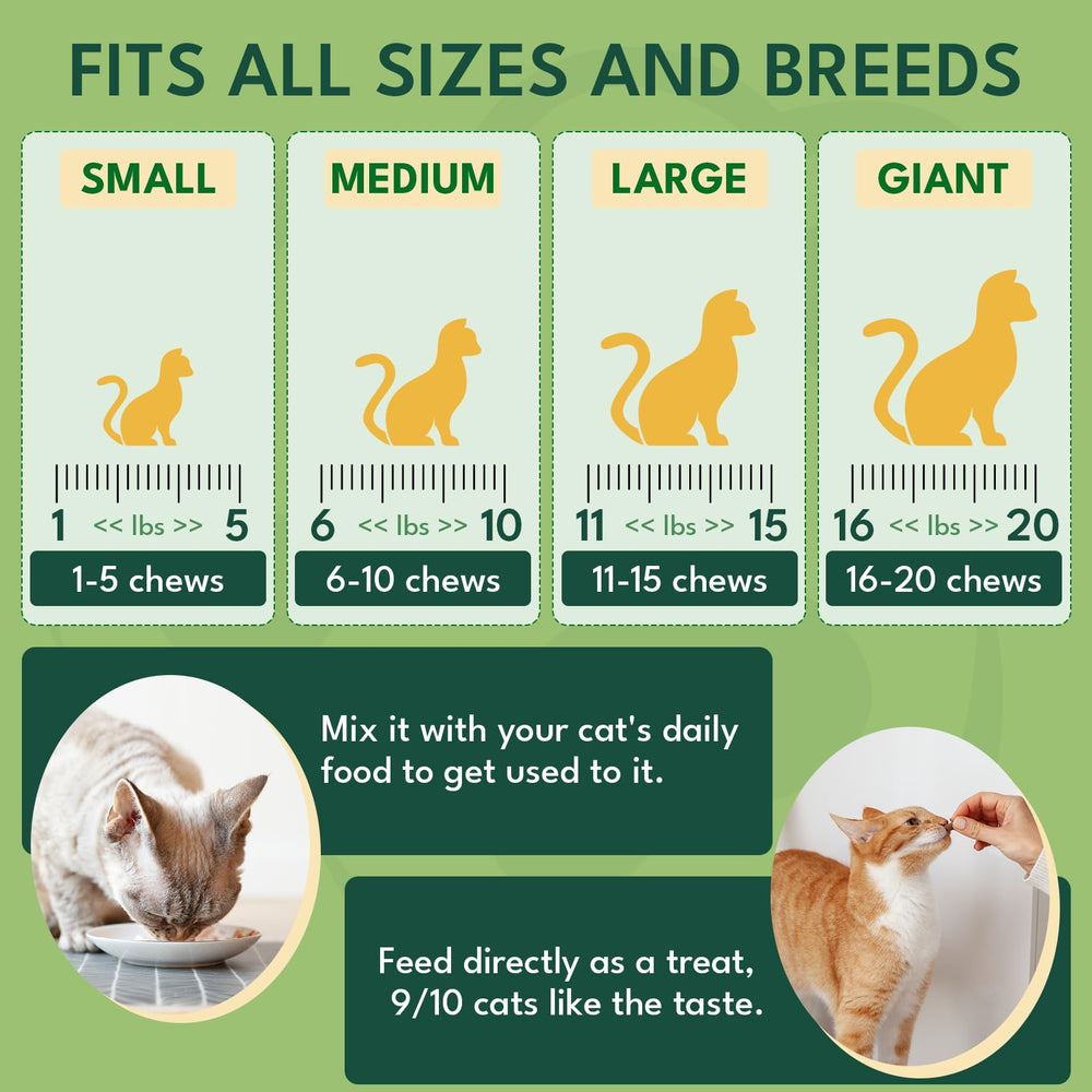 YOTANGO chews suitable for all ages from kittens to seniors