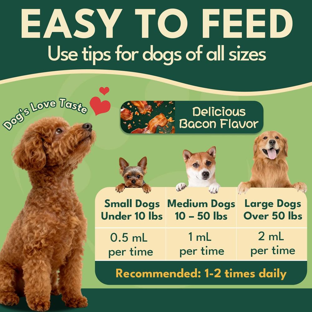 YOTANGO dog collagen drops mixed into food bowl for seamless feeding.