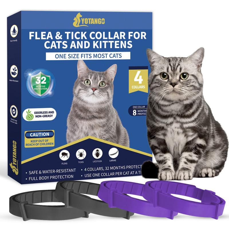 YOTANGO flea collar for cats is waterproof for rainy-day wear and outdoor adventures.