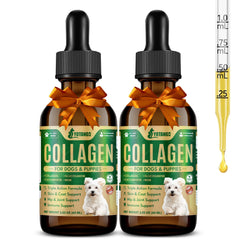 YOTANGO liquid collagen for dogs in bacon bottle supports joint comfort and daily activity.