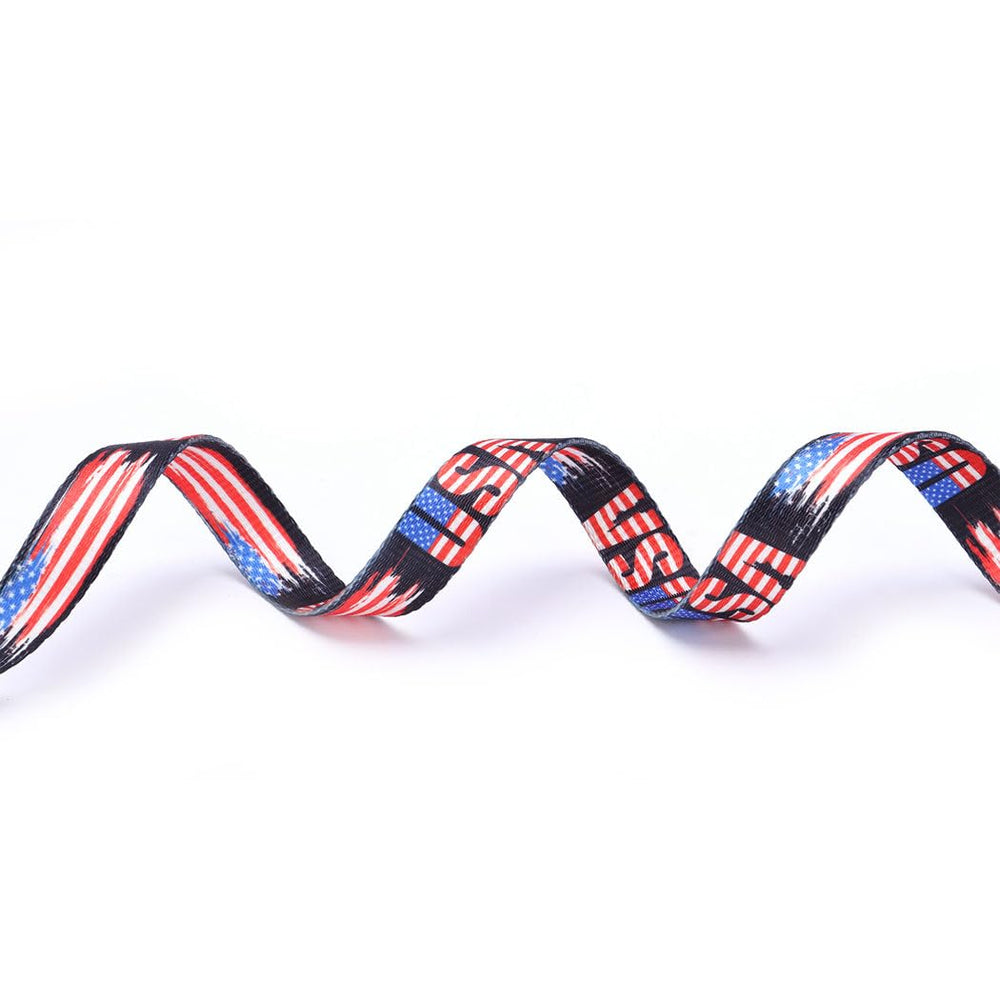 YOUALSO American Flag Dog Collar with durable metal buckle for secure everyday wear.