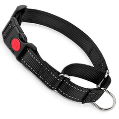 YOUALSO Martingale Collar buckle close-up in black S for secure daily walks