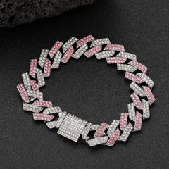 YOUALSO pink chain dog collar on dog neck showcases chic style and comfortable fit