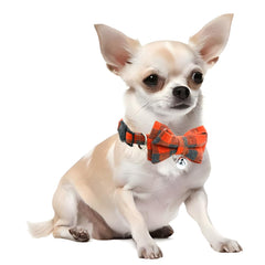 YOUALSO plaid cat collar close-up cotton texture shows soft fabric