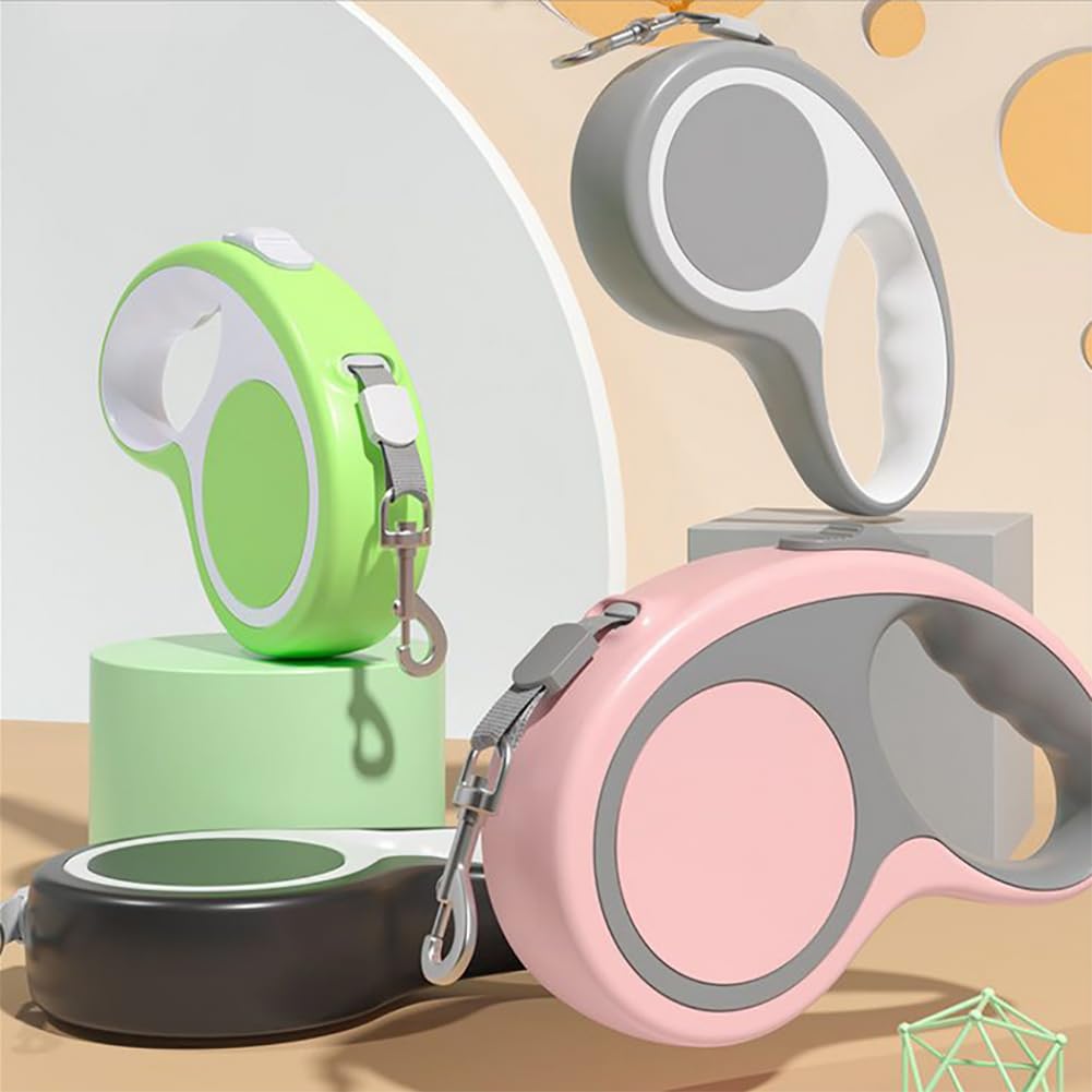YOUALSO retractable leash uses durable nylon tape for daily walking and cats.