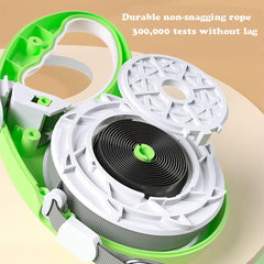 YOUALSO retractable leash features an ergonomic handle for comfortable long walks.