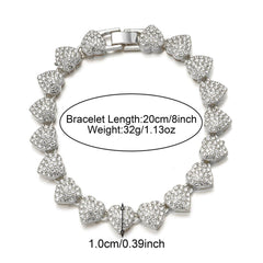 YOUALSO Cuban-link detail captures durable metal and sparkling crystals