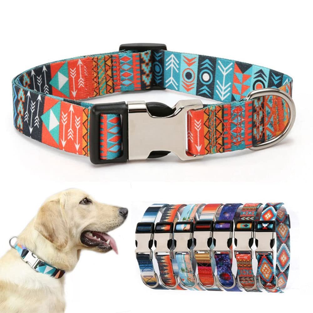 YOUALSO soft-durable dog collar Maya M closeup buckle showing secure wear