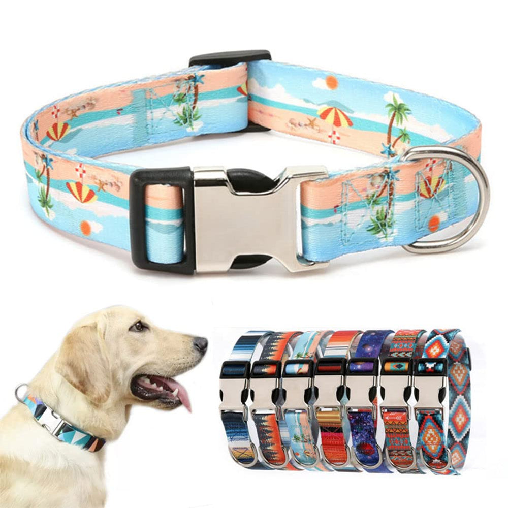 YOUALSO soft-durable dog collar with metal buckle for everyday walks.