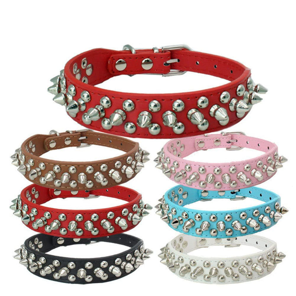 YOUALSO Spiked Dog Collar pet wearing look demonstrates confident daily use.