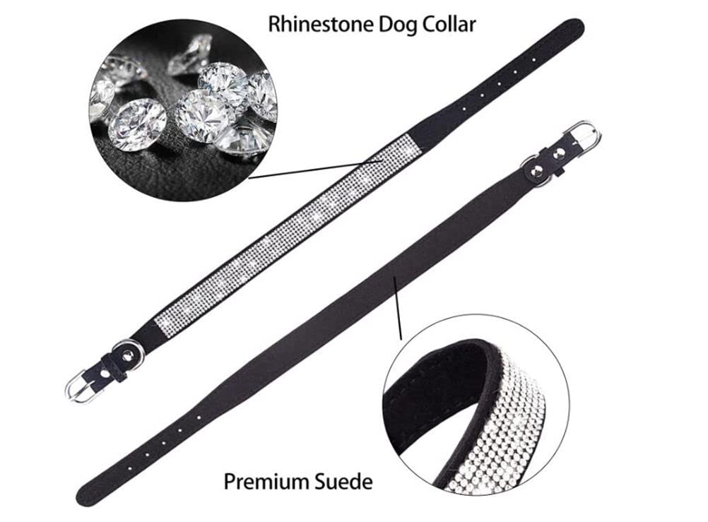 YOUALSO XS dog collar soft suede material feels gentle on skin for all-day comfort