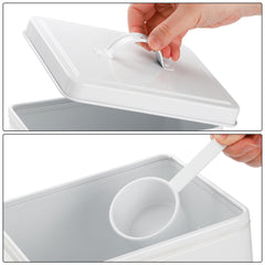 Youeon dog food container large opening enables quick filling and cleaning.
