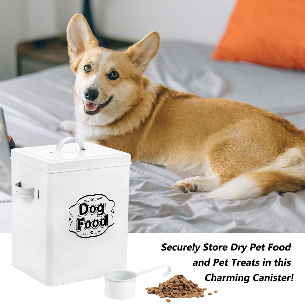 Youeon gift-ready dog food storage canister is a thoughtful present for dog owners.