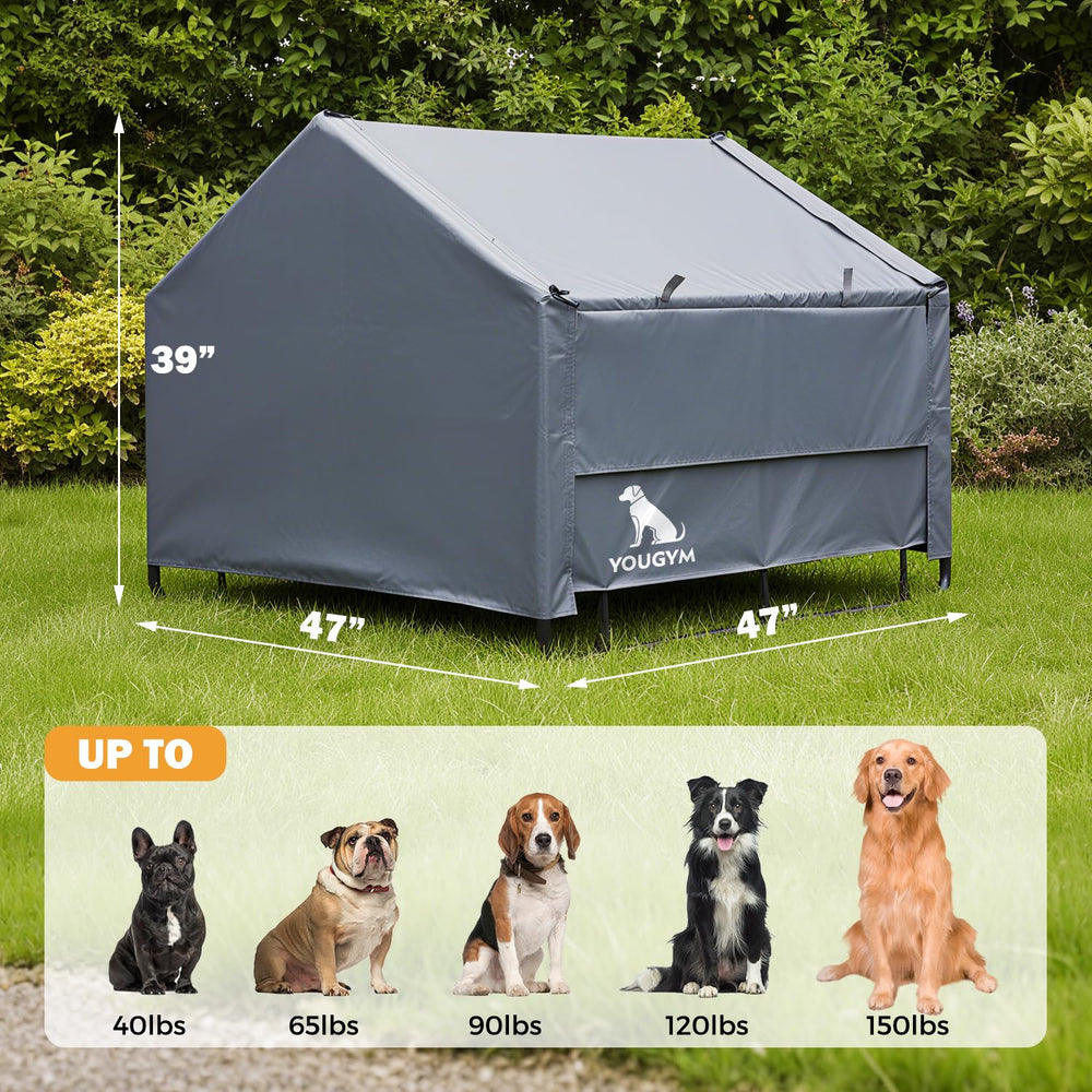 YOUGYM XLarge dimensions 47x47x39 inches for large dog suitability