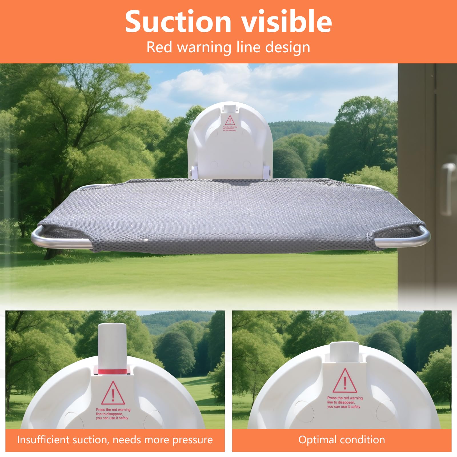 Youmtool foldable window hammock folded for space-saving storage.