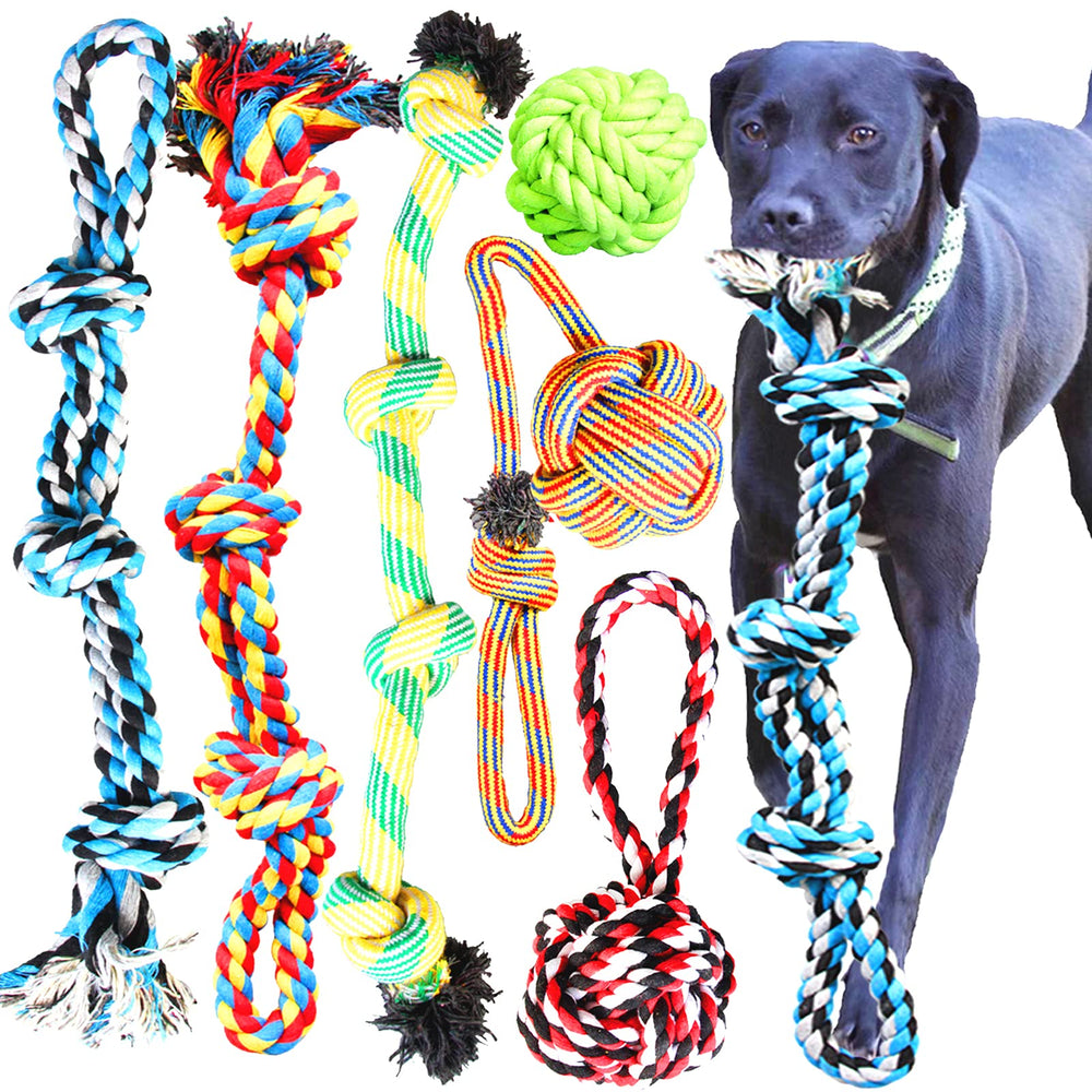 Youngever 2ft 3-knots rope toy for large dogs—durable chew and fetch
