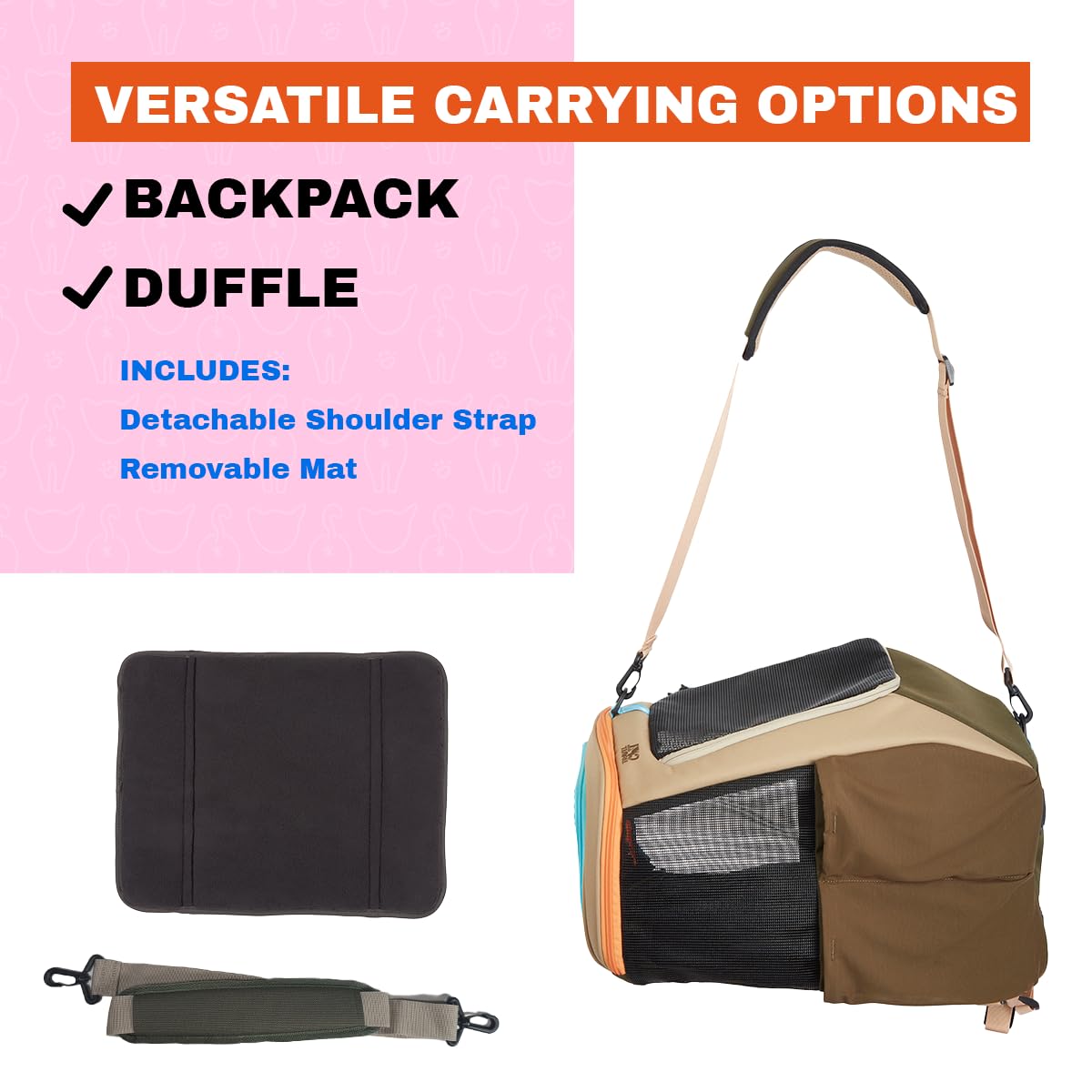 Your Cat Backpack Navigator top window entrance demonstrates easy access during travel.