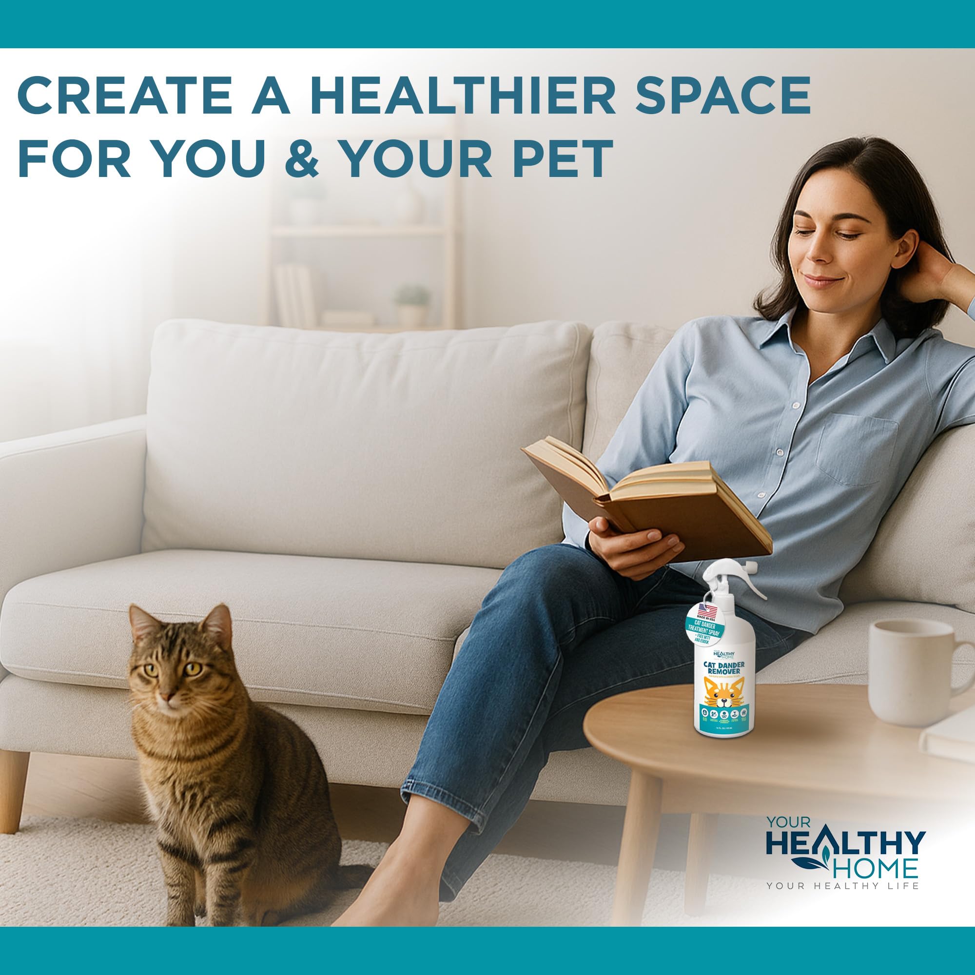 Fresh indoor air ambience after using YourHealthyHome Cat Dander Remover
