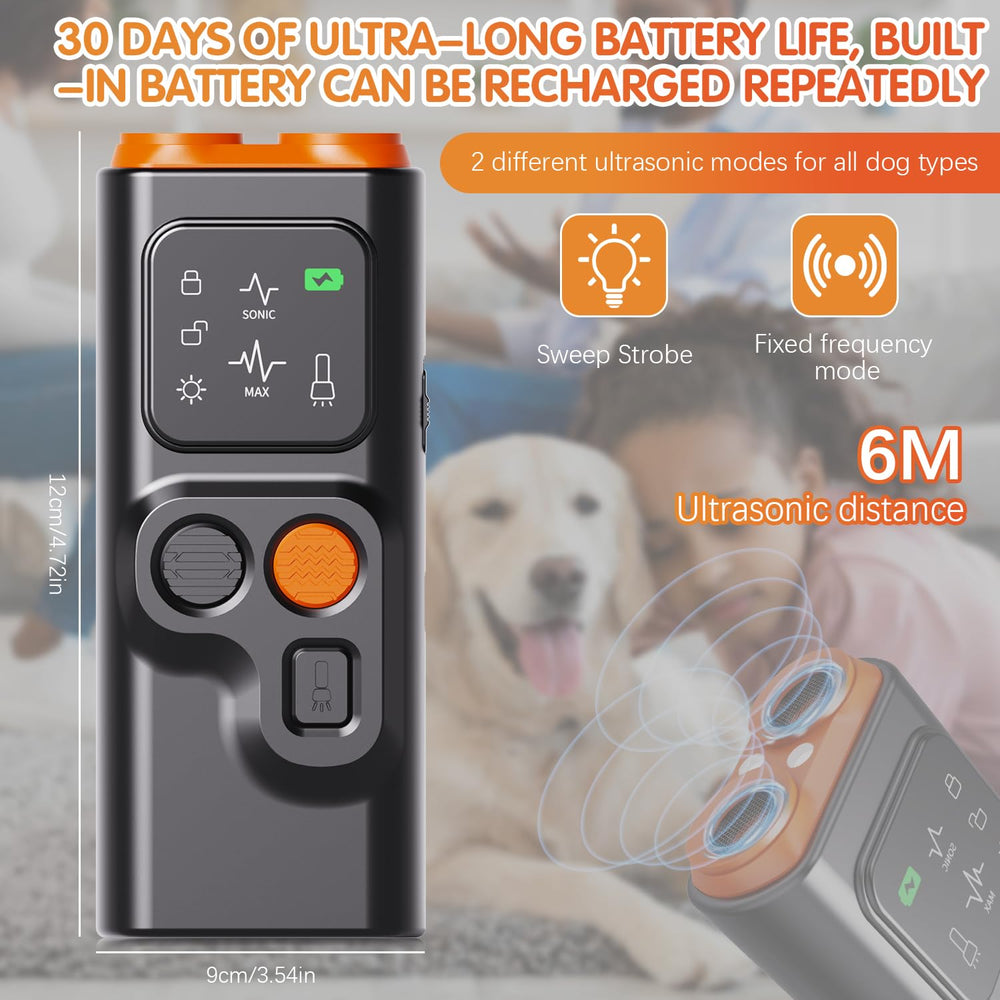 YOUSHEME BarkGuard HD display close-up showing clear training feedback.