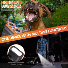 YOUSHEME BarkGuard night-walk with built-in LED flashlight guiding the path.