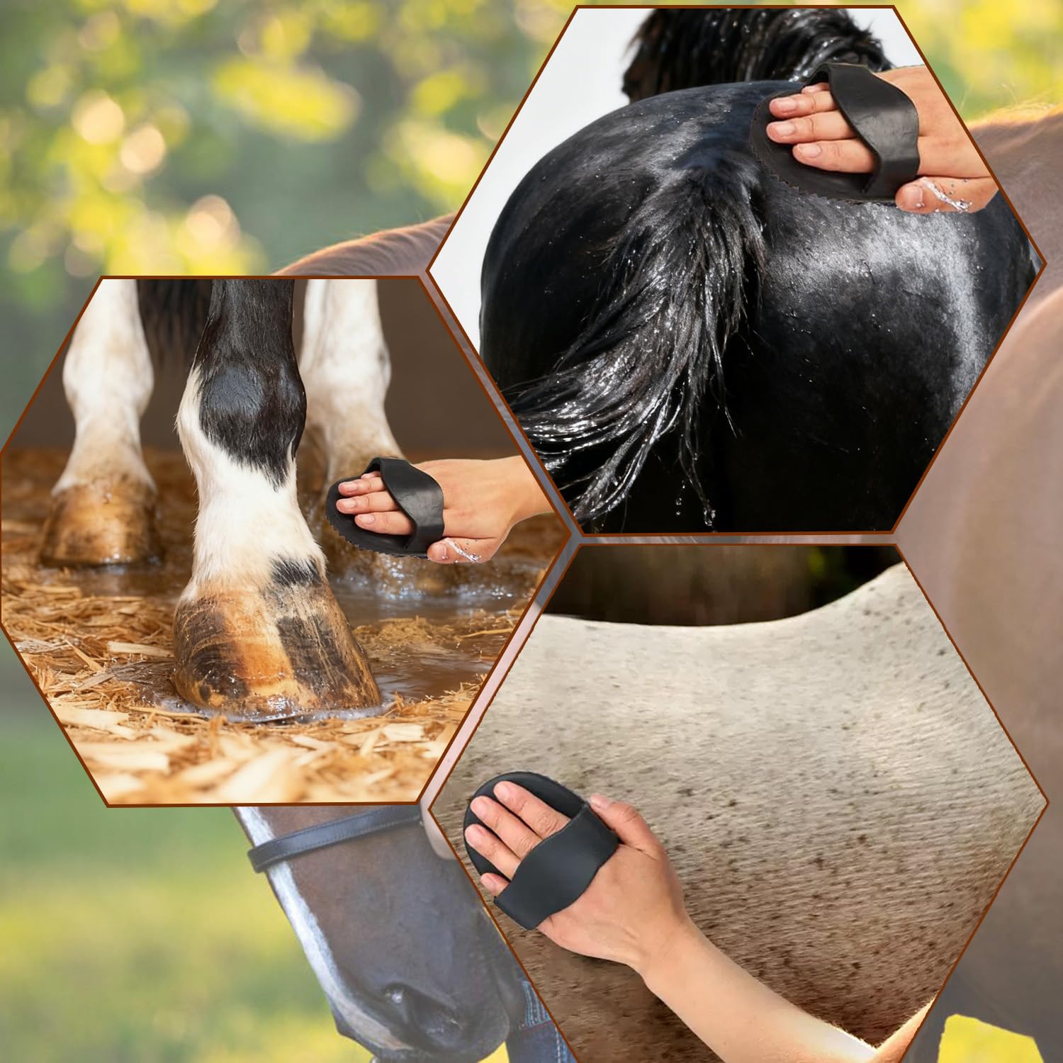 youven bright-colored easy-grip grooming tools image for quick identification during grooming.