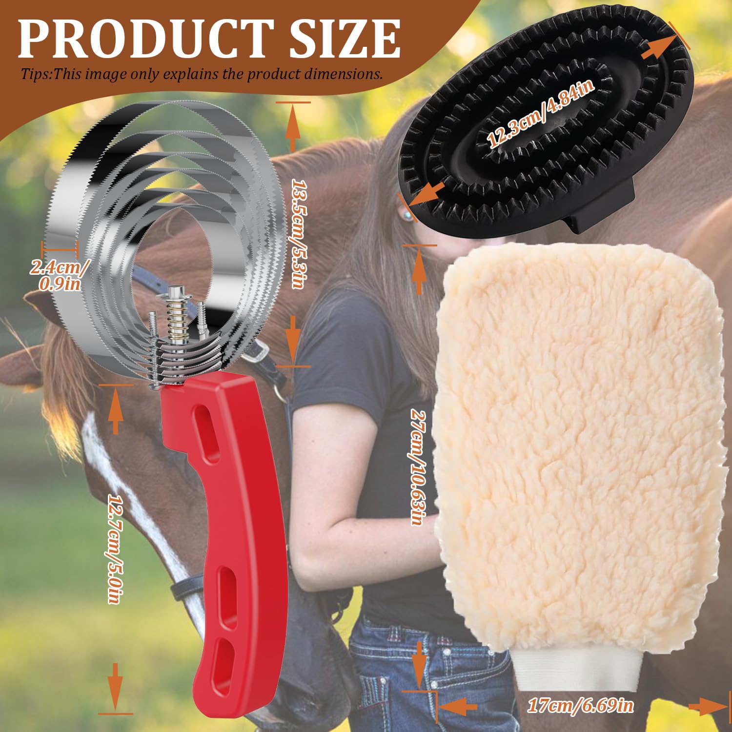 Youven Grooming Brush Ring Grip ensures secure control during brushing