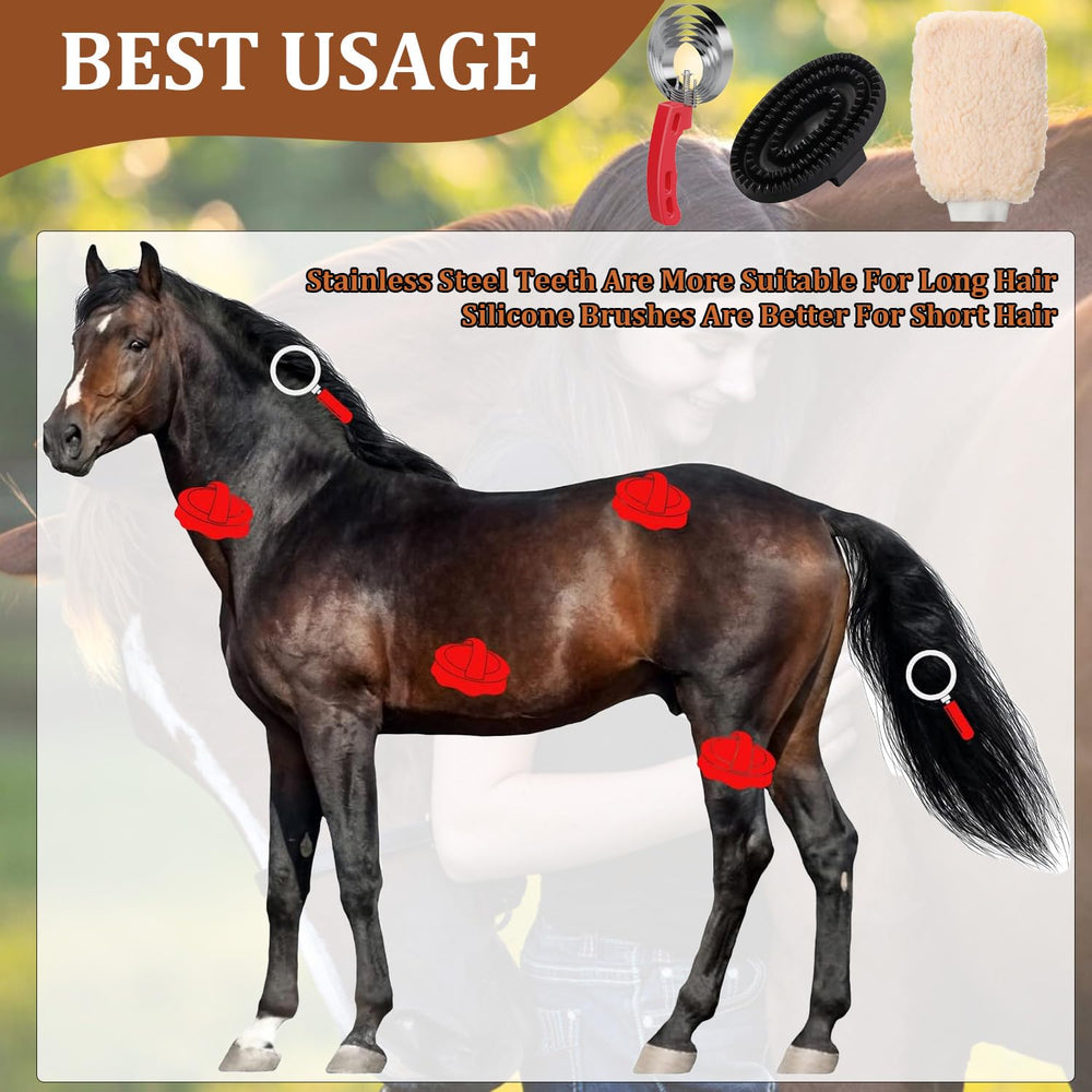 Youven Soft Rubber Material gentle on skin while cleaning fur